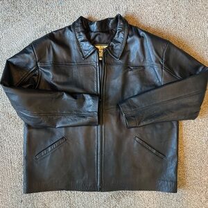 Men's Black Leather Jacket